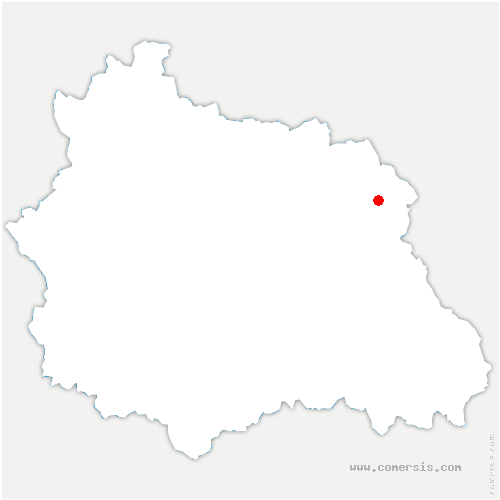 carte de localisation de la Monnerie-le-Montel