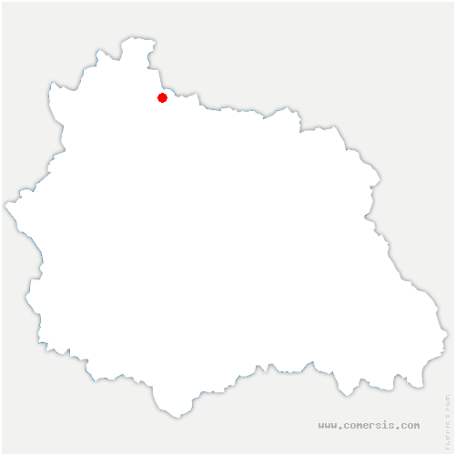 carte de localisation de la Monselie
