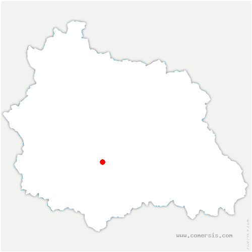 carte de localisation de Montaigut-le-Blanc