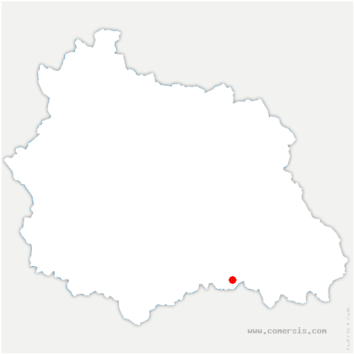 carte de localisation de Peslières