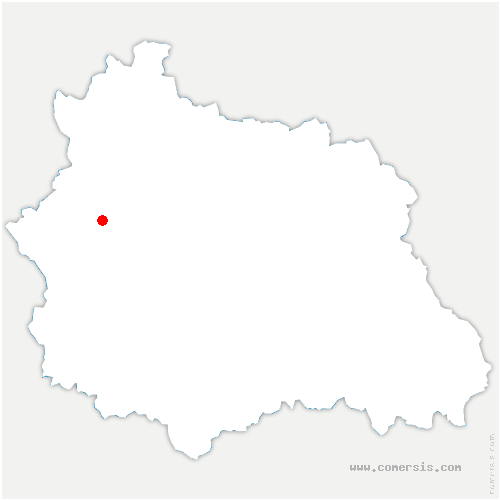 carte de localisation de Pontaumur