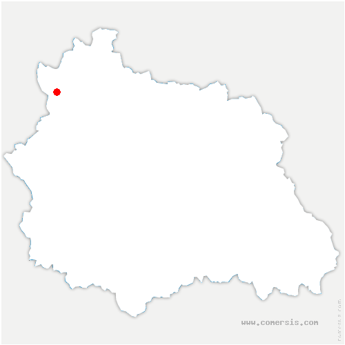 carte de localisation de Roche-d'Agoux
