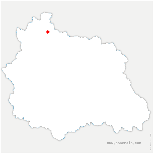 carte de localisation de Saignes