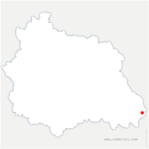 carte de localisation de Saillant