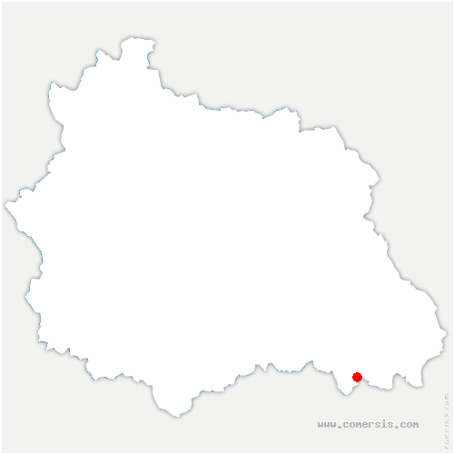 carte de localisation de Saint-Alyre-d'Arlanc