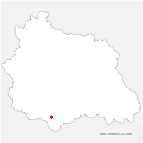 carte de localisation de Saint-Alyre-ès-Montagne
