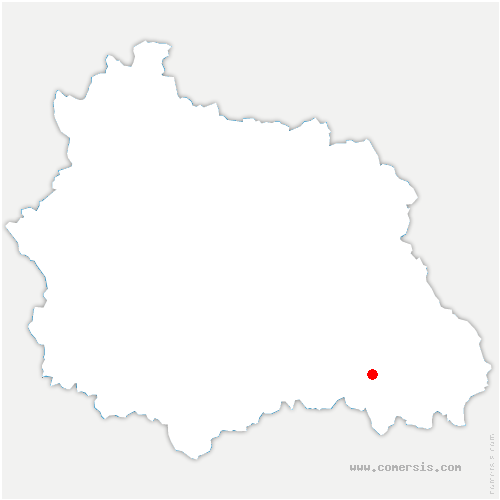 carte de localisation de Saint-Bonnet-le-Bourg