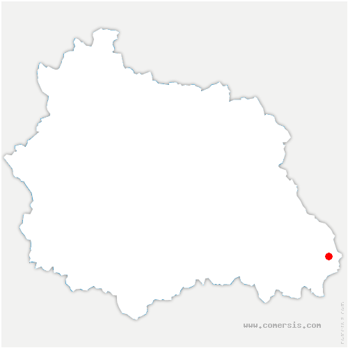 carte de localisation de Saint-Clément-de-Valorgue