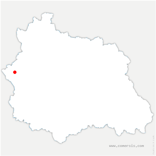 carte de localisation de Saint-Étienne-des-Champs