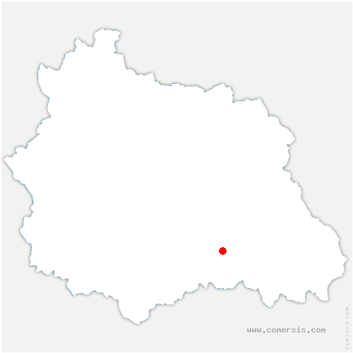 carte de localisation de Saint-Étienne-sur-Usson