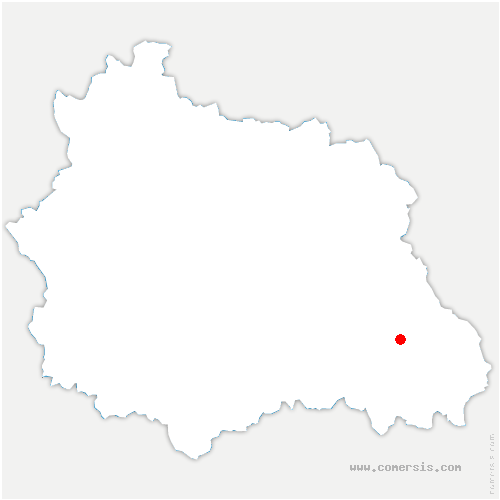 carte de localisation de Saint-Ferréol-des-Côtes
