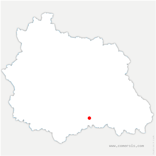 carte de localisation de Saint-Genest-Lerpt