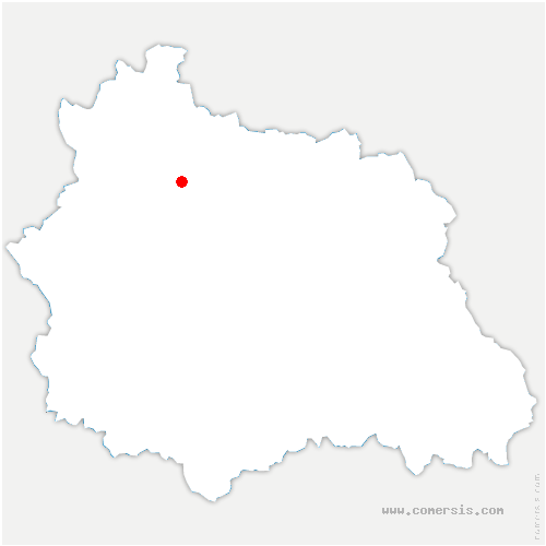 carte de localisation de Saint-Georges-de-Mons