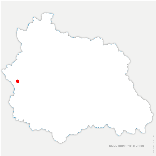 carte de localisation de Saint-Germain-près-Herment