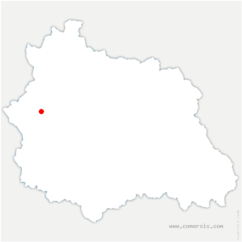 carte de localisation de Saint-Hilaire-les-Monges
