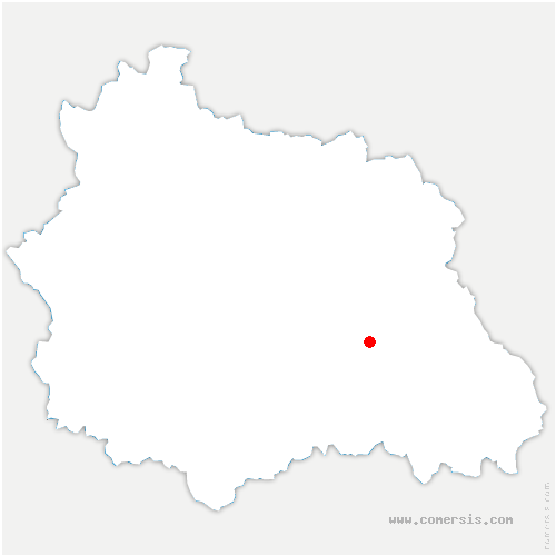 carte de localisation de Saint-Jean-des-Ollières