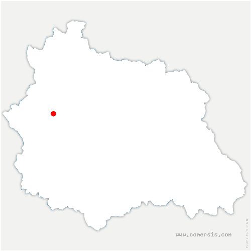 carte de localisation de Saint-Jean-la-Vêtre