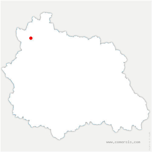 carte de localisation de Saint-Julien-la-Geneste