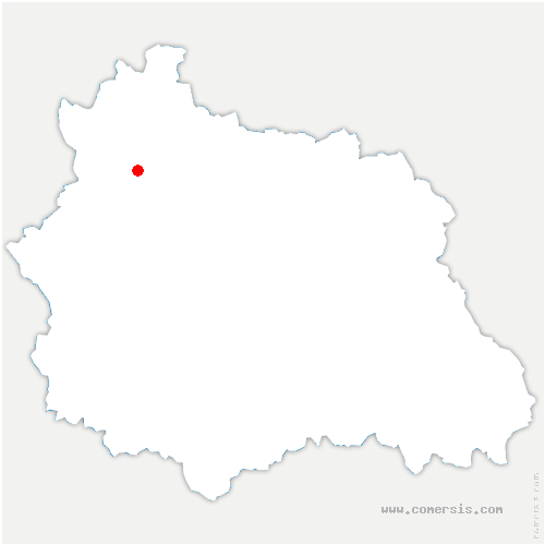 carte de localisation de Saint-Just-en-Chevalet