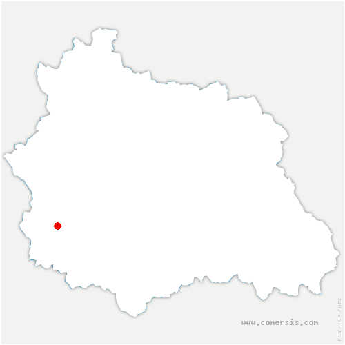 carte de localisation de Saint-Marcel-en-Marcillat