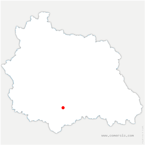 carte de localisation de Saint-Marcellin-en-Forez