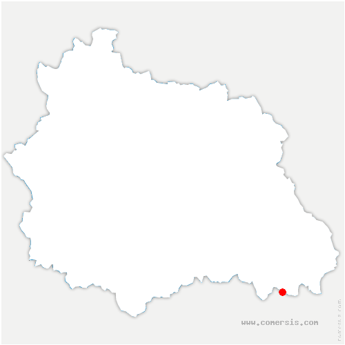 carte de localisation de Saint-Merd-la-Breuille