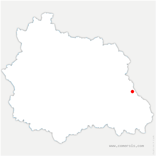 carte de localisation de Saint-Pierre-la-Bourlhonne