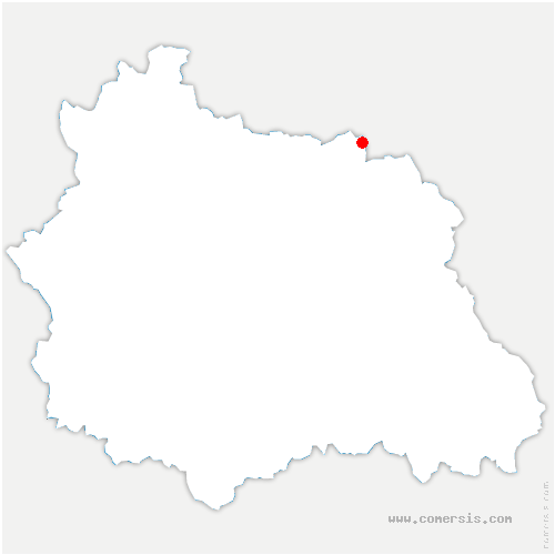 carte de localisation de Saint-Priest-Bramefant