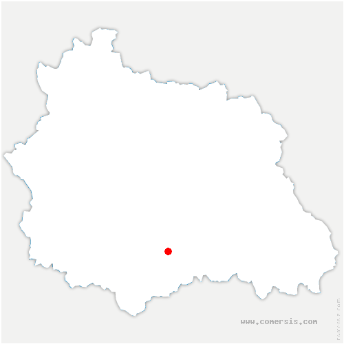 carte de localisation de Saint-Priest-d'Andelot