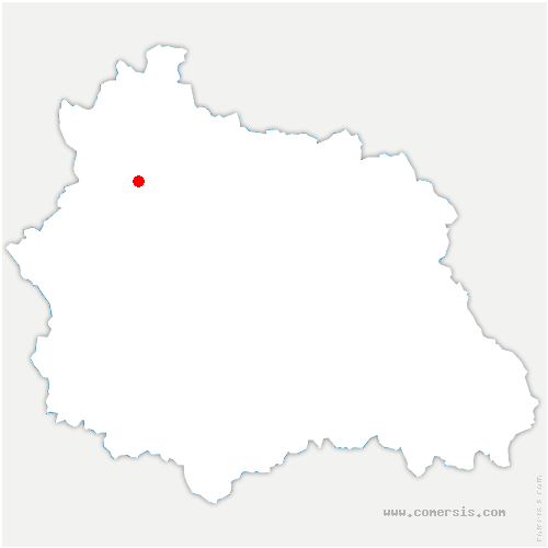 carte de localisation de Saint-Priest-des-Champs