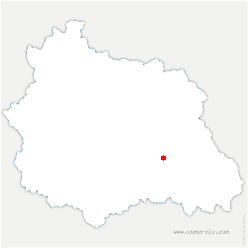 carte de localisation de Saint-Rémy-en-Rollat