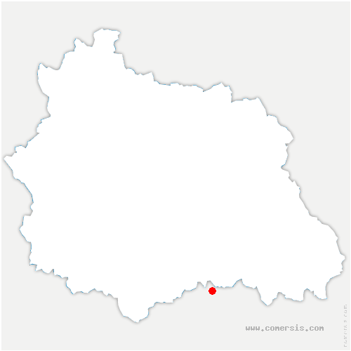 carte de localisation de Saint-Romain-les-Atheux