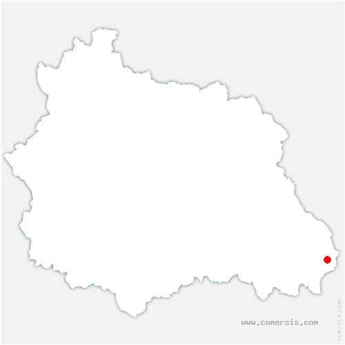 carte de localisation de Saint-Romain