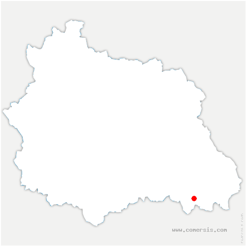 carte de localisation de Saint-Sauveur-la-Sagne