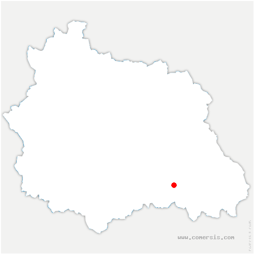 carte de localisation de Saint-Yorre