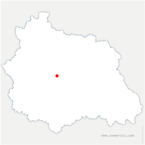 carte de localisation de Sainte-Agathe-la-Bouteresse