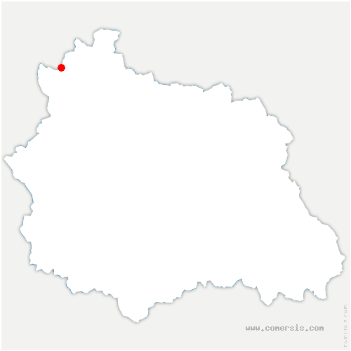 carte de localisation de Sainte-Florine