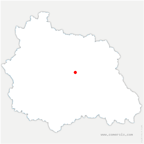 carte de localisation de Salt-en-Donzy