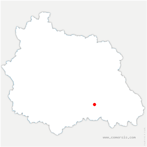 carte de localisation de Serbannes