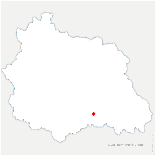 carte de localisation de la Tour-en-Jarez