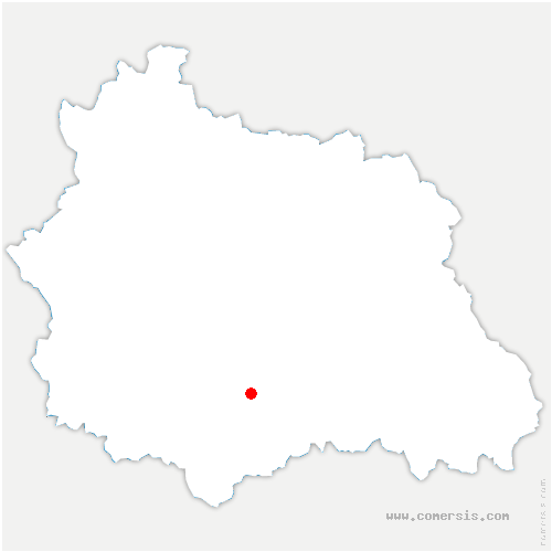 carte de localisation de Tourzel-Ronzières