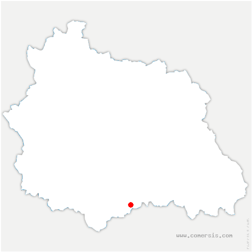 carte de localisation d'Unieux