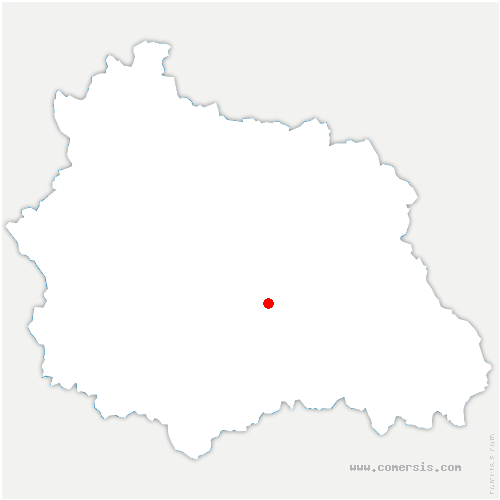 carte de localisation d'Ussel-d'Allier