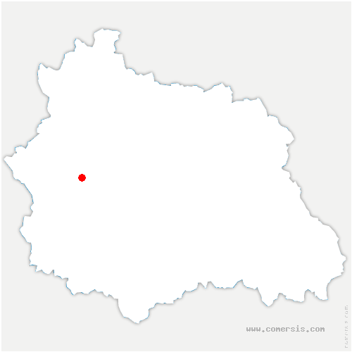 carte de localisation de la Valla-sur-Rochefort