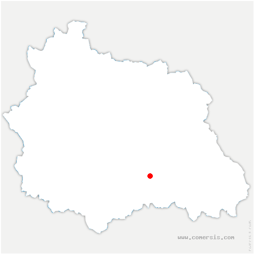 carte de localisation de Varennes-sur-Usson