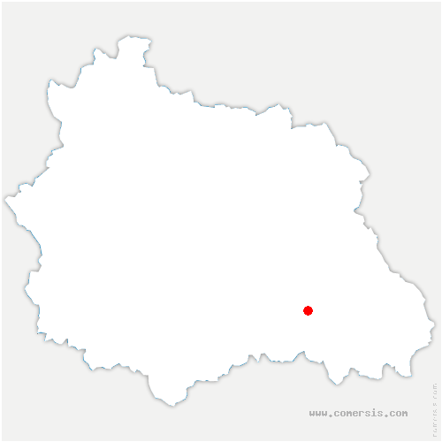 carte de localisation du Vernet
