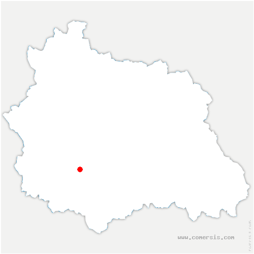 carte de localisation de Verrières-en-Forez