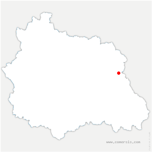 carte de localisation de Vollore-Ville