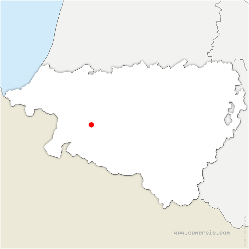 carte de localisation d'Ainhice-Mongelos