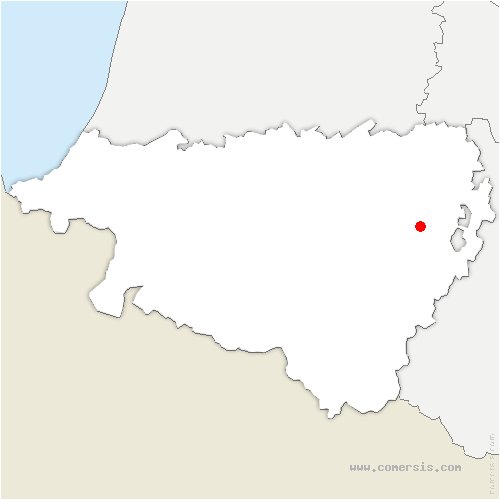 carte de localisation de Andoins